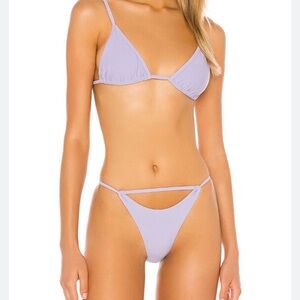 superdown Lilac Triangle Bikini Set - Women Swim